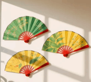 handpainted fan