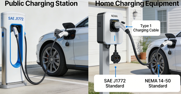 type1 charging cable