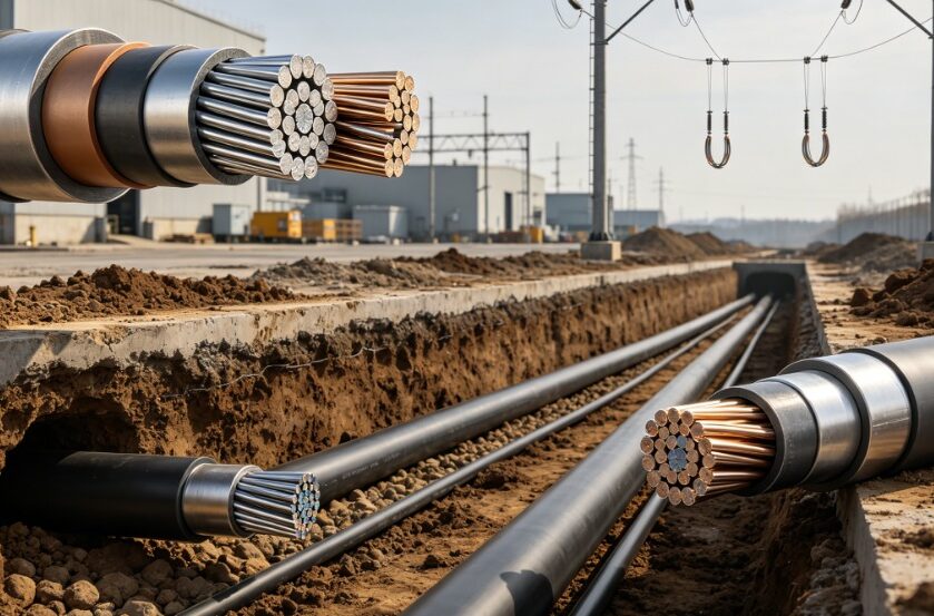 outdoor armored cable