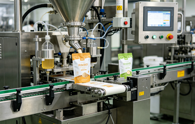 pouch filling sealing machine